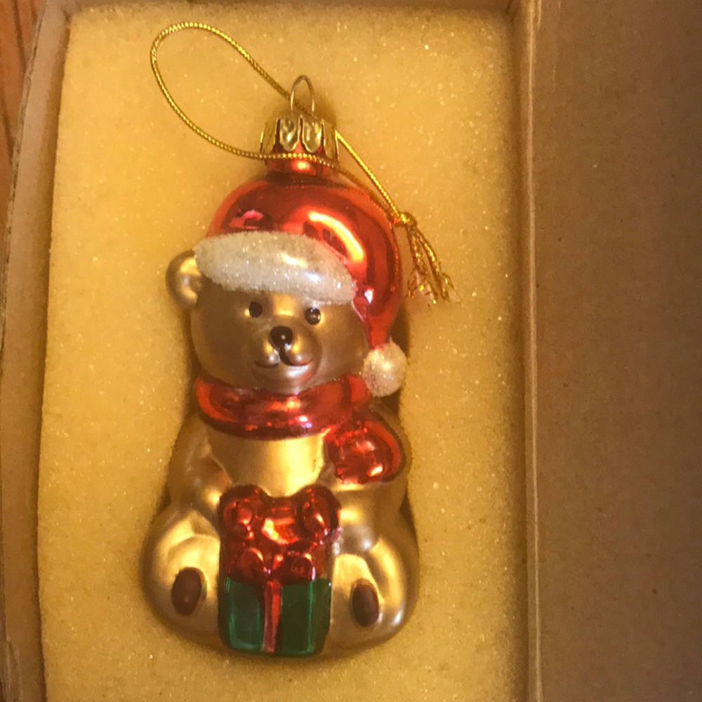 Vintage Avon Blown Glass Christmas Ornament